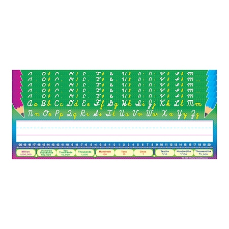 Teacher Created Resources Cursive Writing Name Plates, 216PK 4308